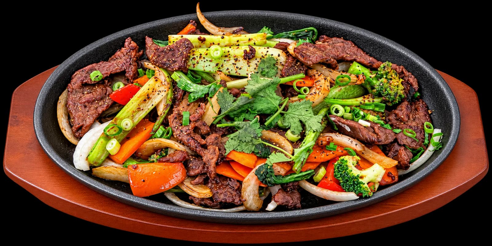 Beef Stir-Fried with Seasonal Veggies - Sizzling Plates at Tasty & Co Rosewater