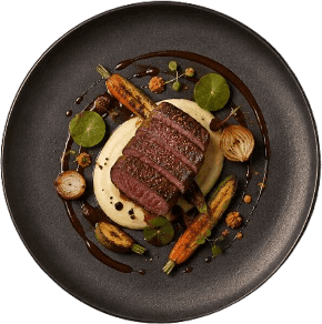 Gourmet signature plate dish at Tasty & Co