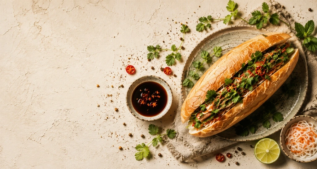 Freshly made crusty banh mi and savoury noodle dishes at Tasty & Co