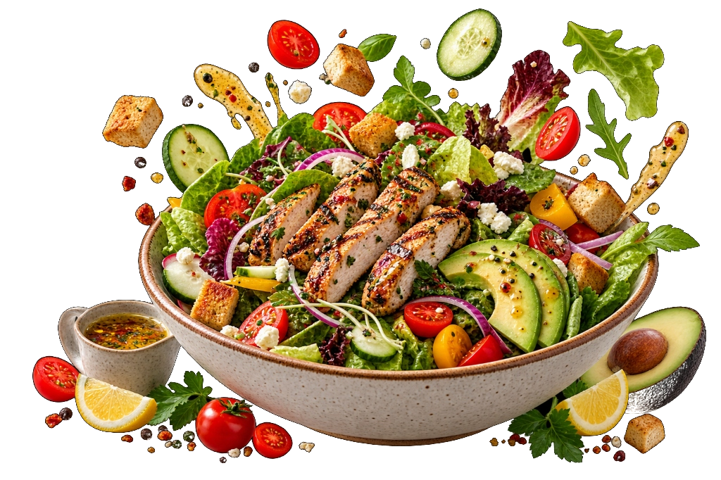 Grilled Chicken & Avocado Salad - Salad at Tasty & Co Rosewater