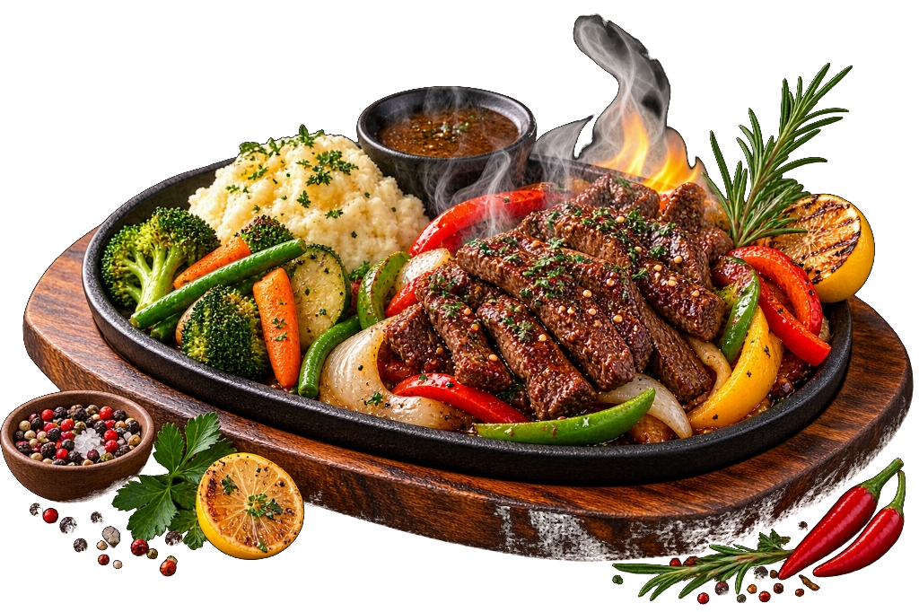 Sizzling Black Pepper Beef - Sizzling Plates at Tasty & Co Rosewater